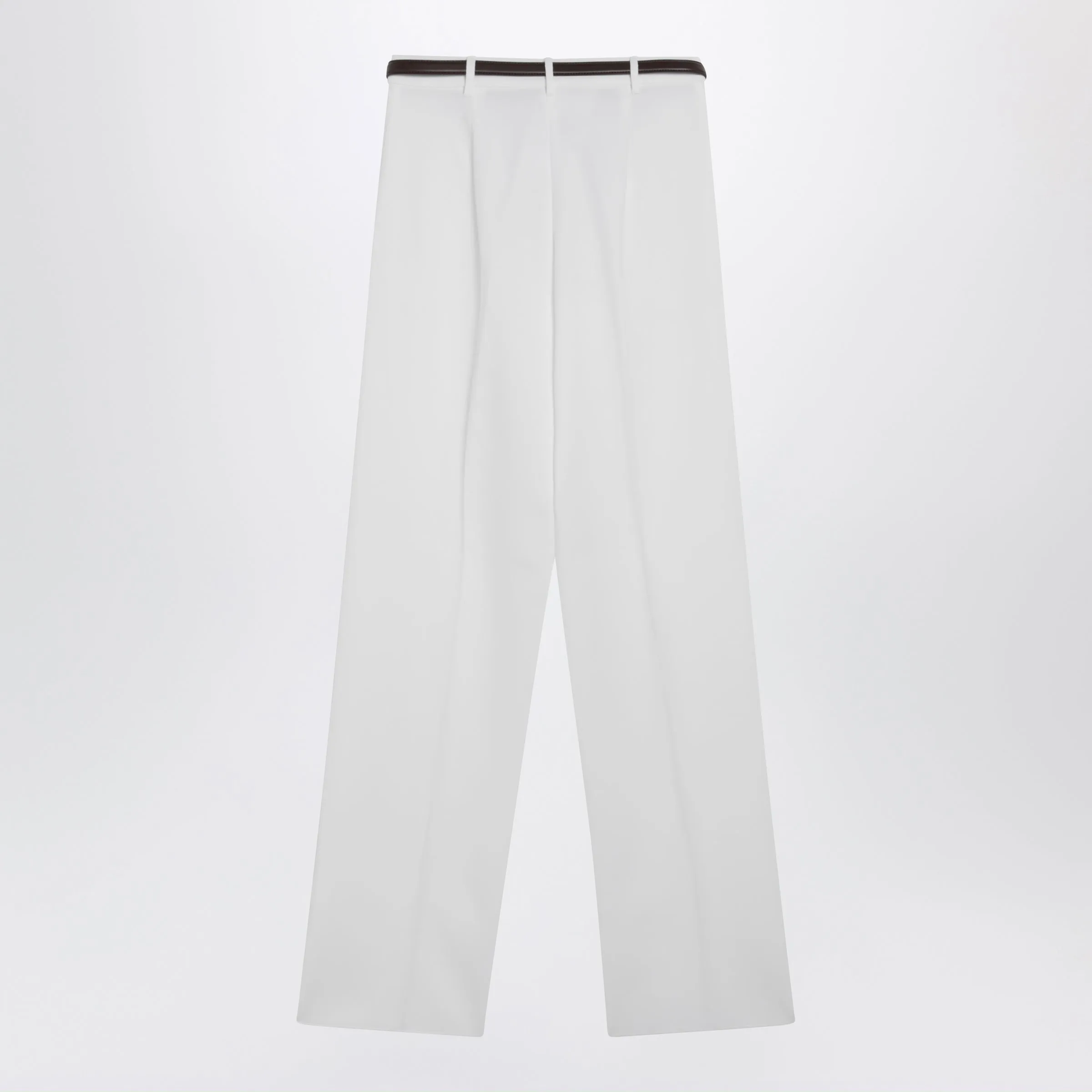 White Cotton Trousers sold by Wanan Luxury product image thumbnail 2