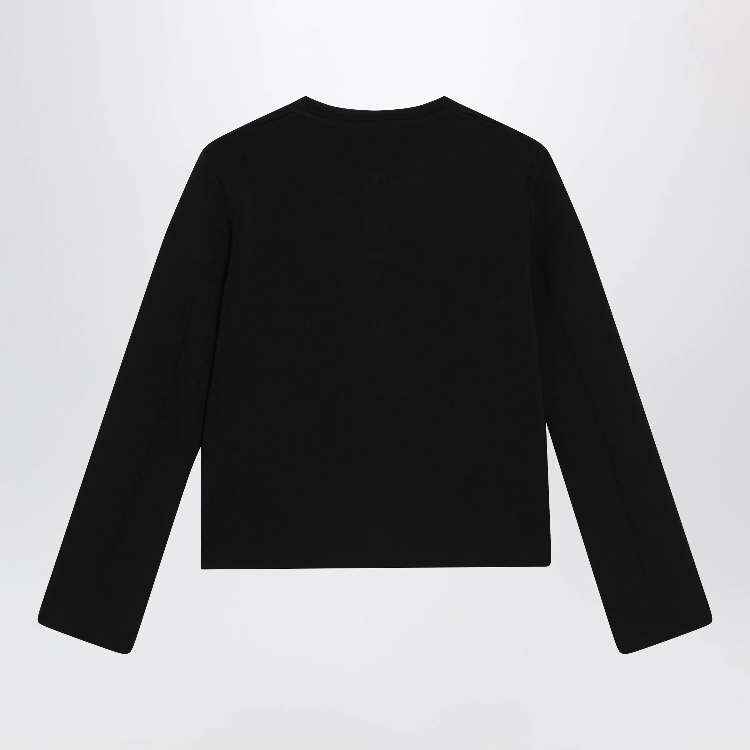 Black Viscose-Blend Cardigan sold by Wanan Luxury product image thumbnail 2