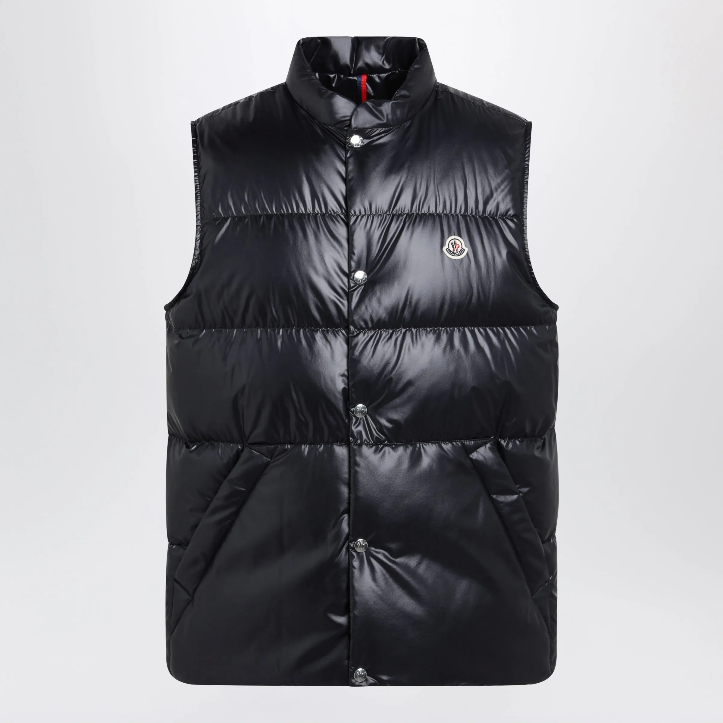 Navy Blue Down-Filled Restigo Vest sold by Wanan Luxury