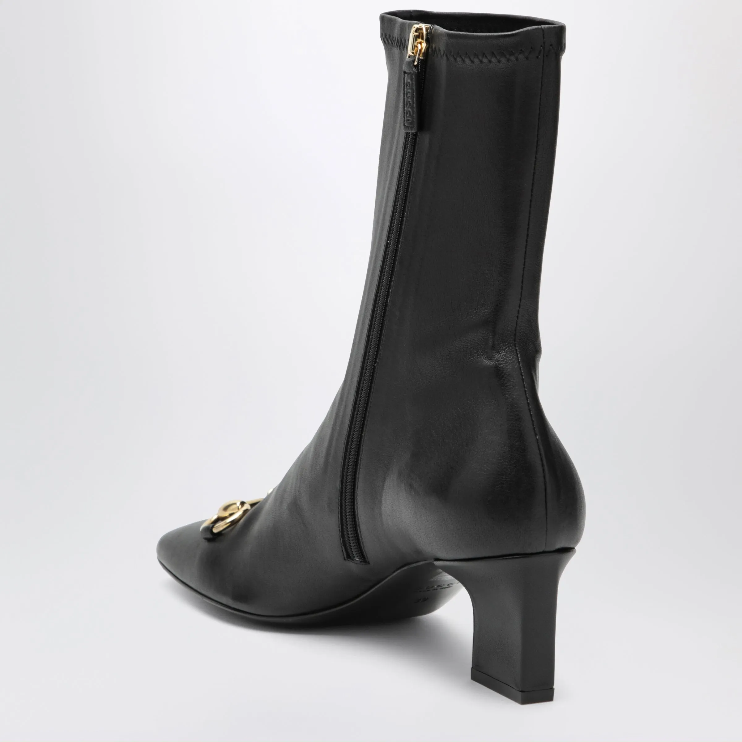 Black Signora Ankle Boots With Horsebit sold by Wanan Luxury product image thumbnail 2