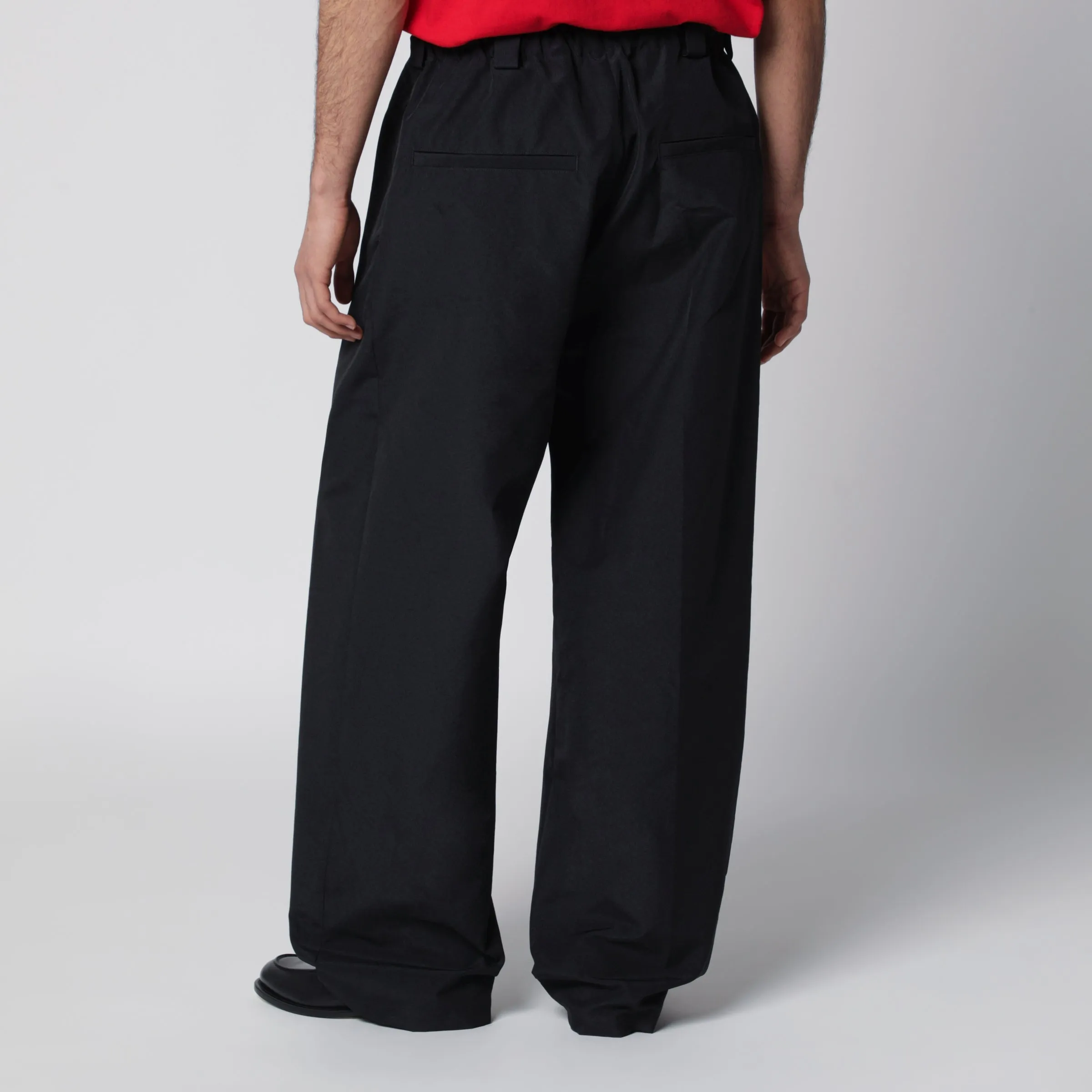 Black Cotton Trousers sold by Wanan Luxury product image thumbnail 2