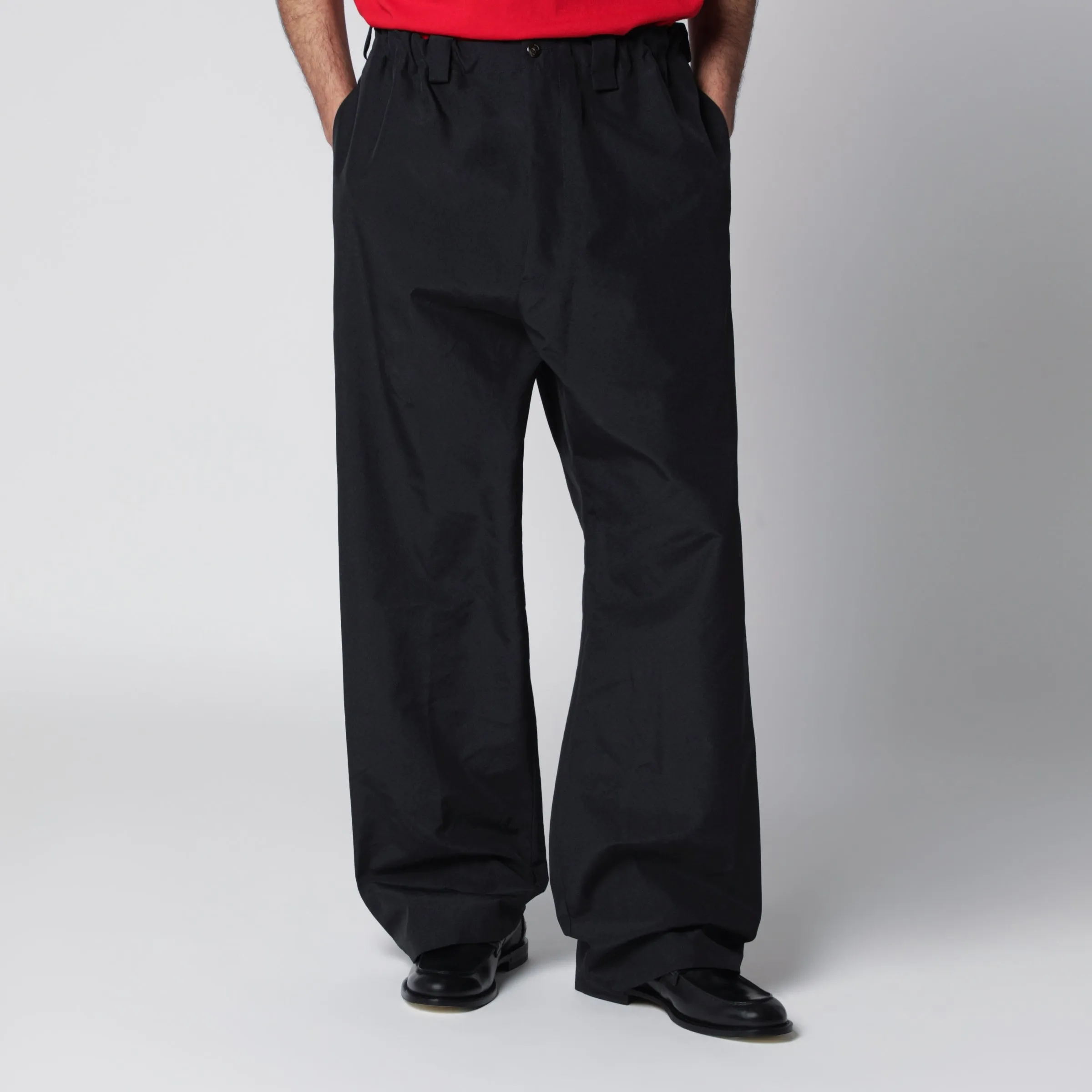 Black Cotton Trousers sold by Wanan Luxury