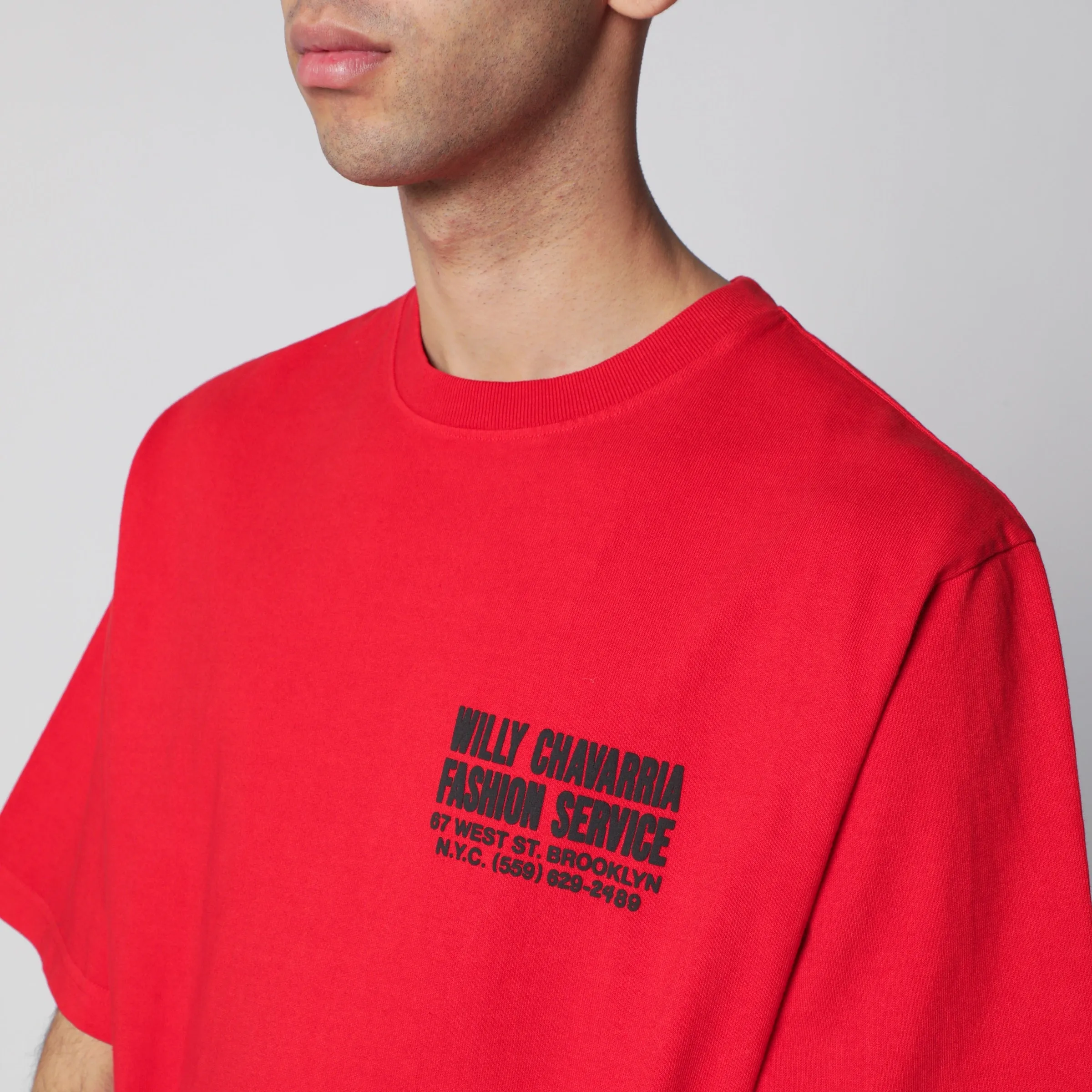 Red Fashion Service T-Shirt sold by Wanan Luxury product image thumbnail 2