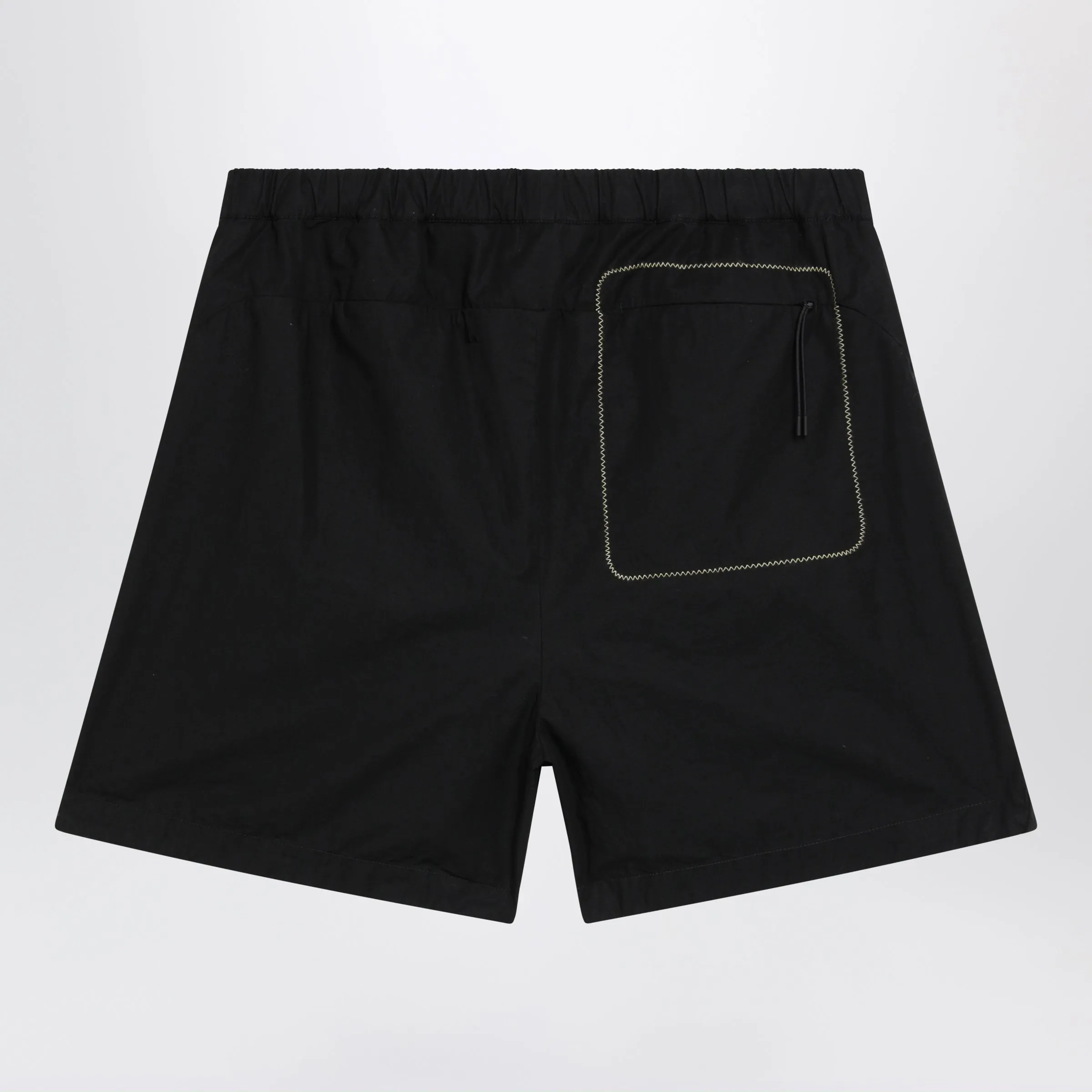 Black Cargo Shorts In Cotton Gabardine sold by Wanan Luxury product image thumbnail 2