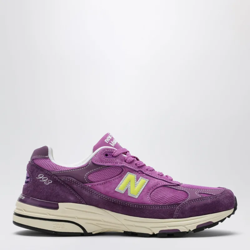 Made In Usa 993 Passion Fruit/Dusted Grape/Afterglow Sneakers made by New Balance