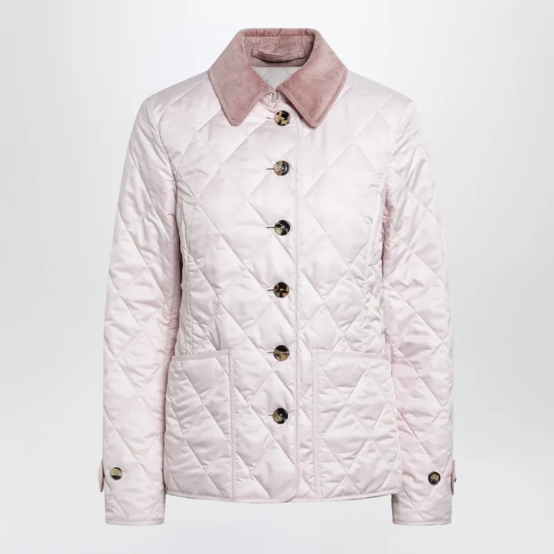 Pink Quilted Jacket made by Burberry