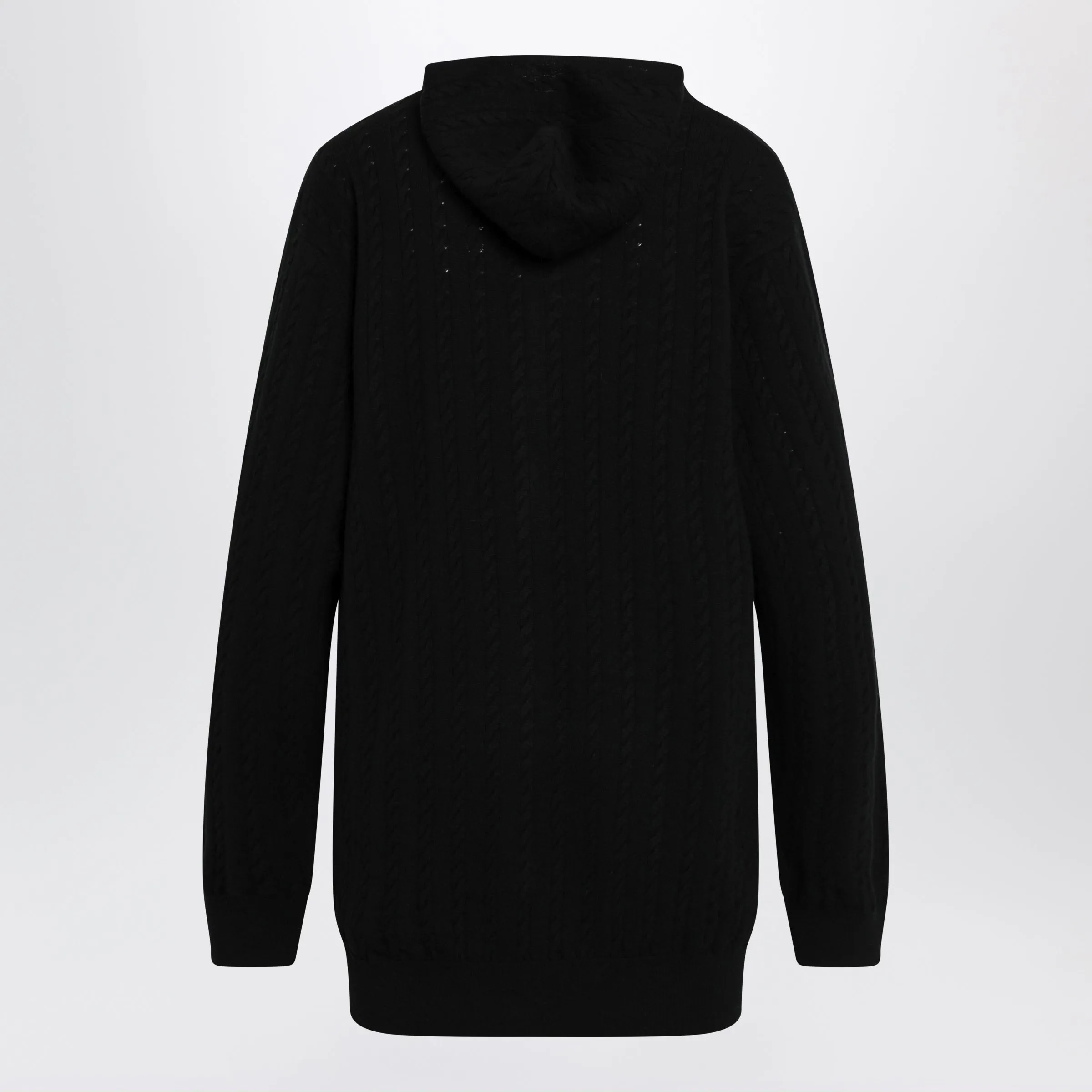 Black Wool Mini Cardigan Dress sold by Wanan Luxury product image thumbnail 2