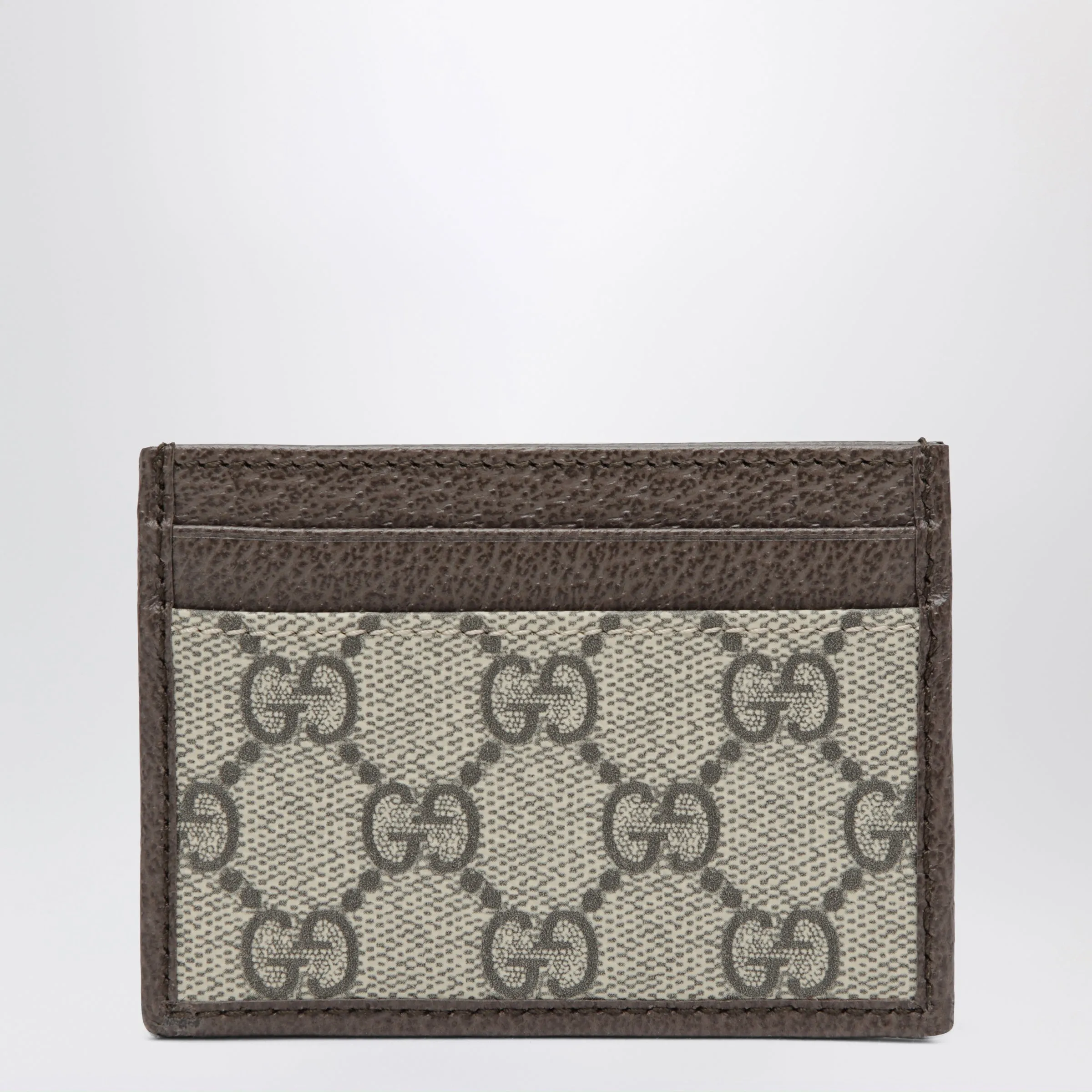 Ophidia Gg Supreme Card Holder In Beige/Dark Brown sold by Wanan Luxury product image thumbnail 2