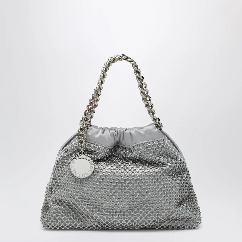 Black Falabella Mini Drawstring Bag With Drawstring Closure made by Stella McCartney