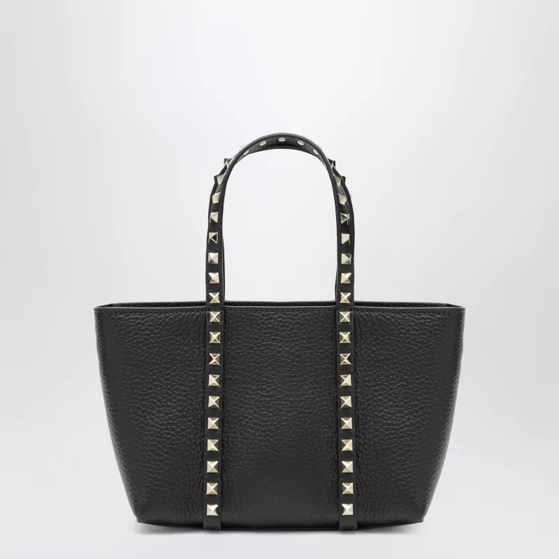 Black Rockstud Bag In Grained Calfskin made by Valentino Garavani