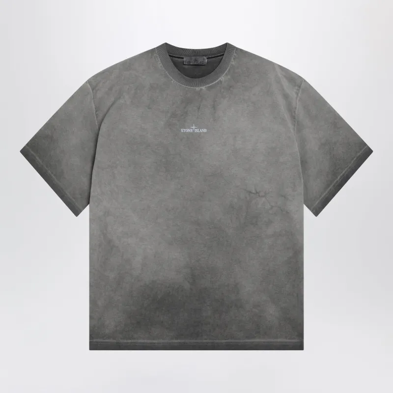 Black T-Shirt In Brushed Cotton Jersey made by Stone Island