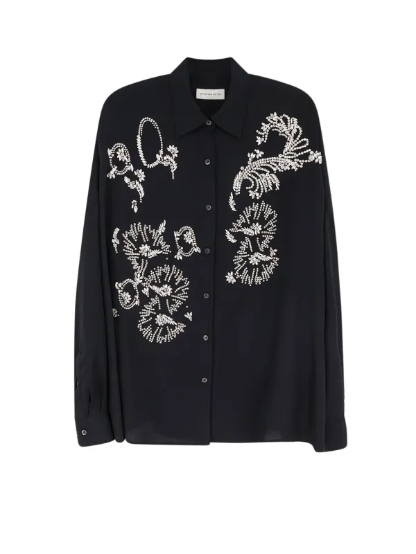 Casia Shirt With Rhinestones made by Dries Van Noten