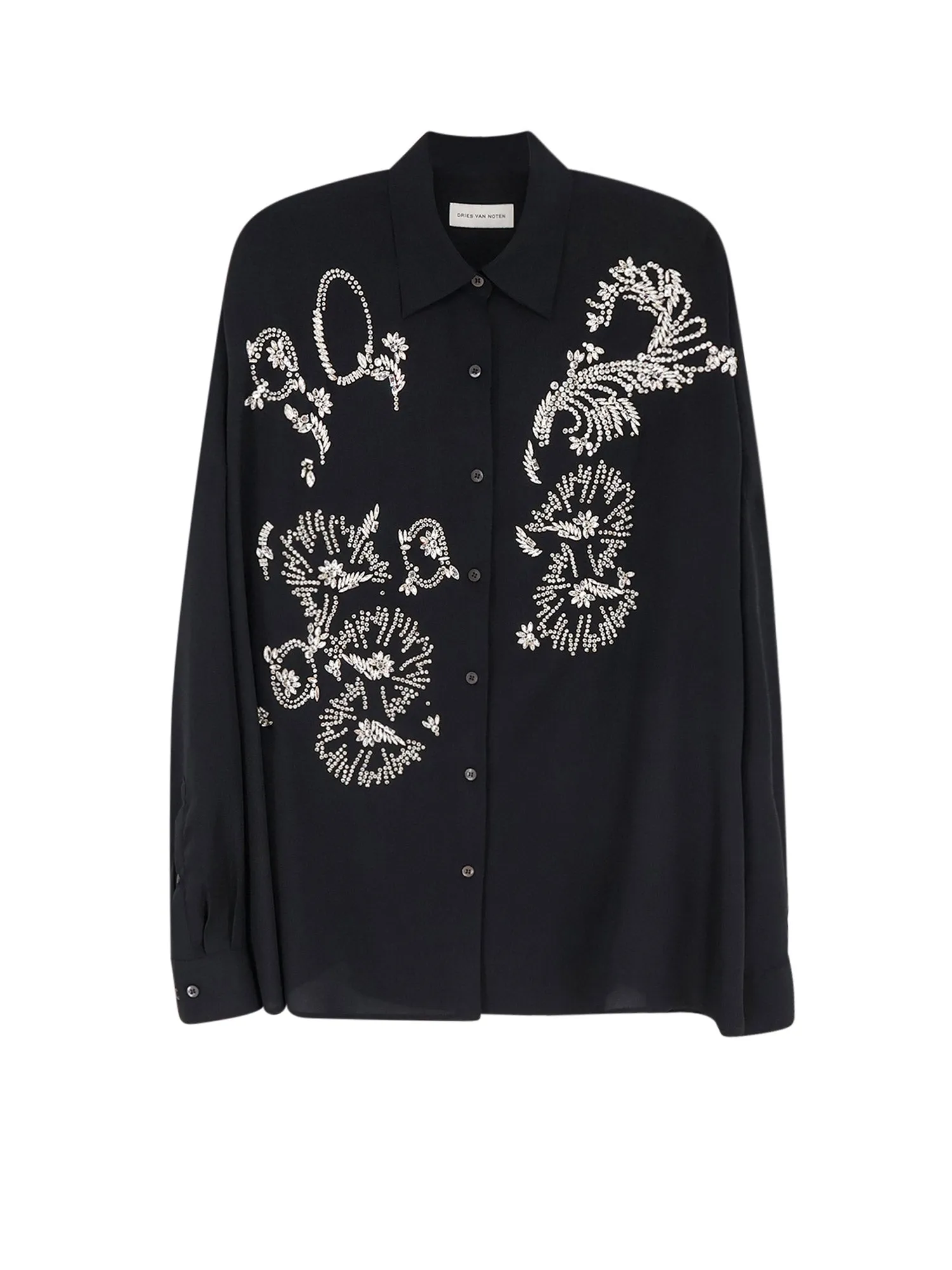 Casia Shirt With Rhinestones sold by Wanan Luxury