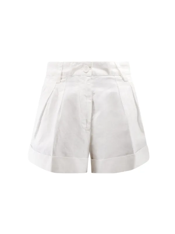 Cotton And Linen Shorts made by Aspesi