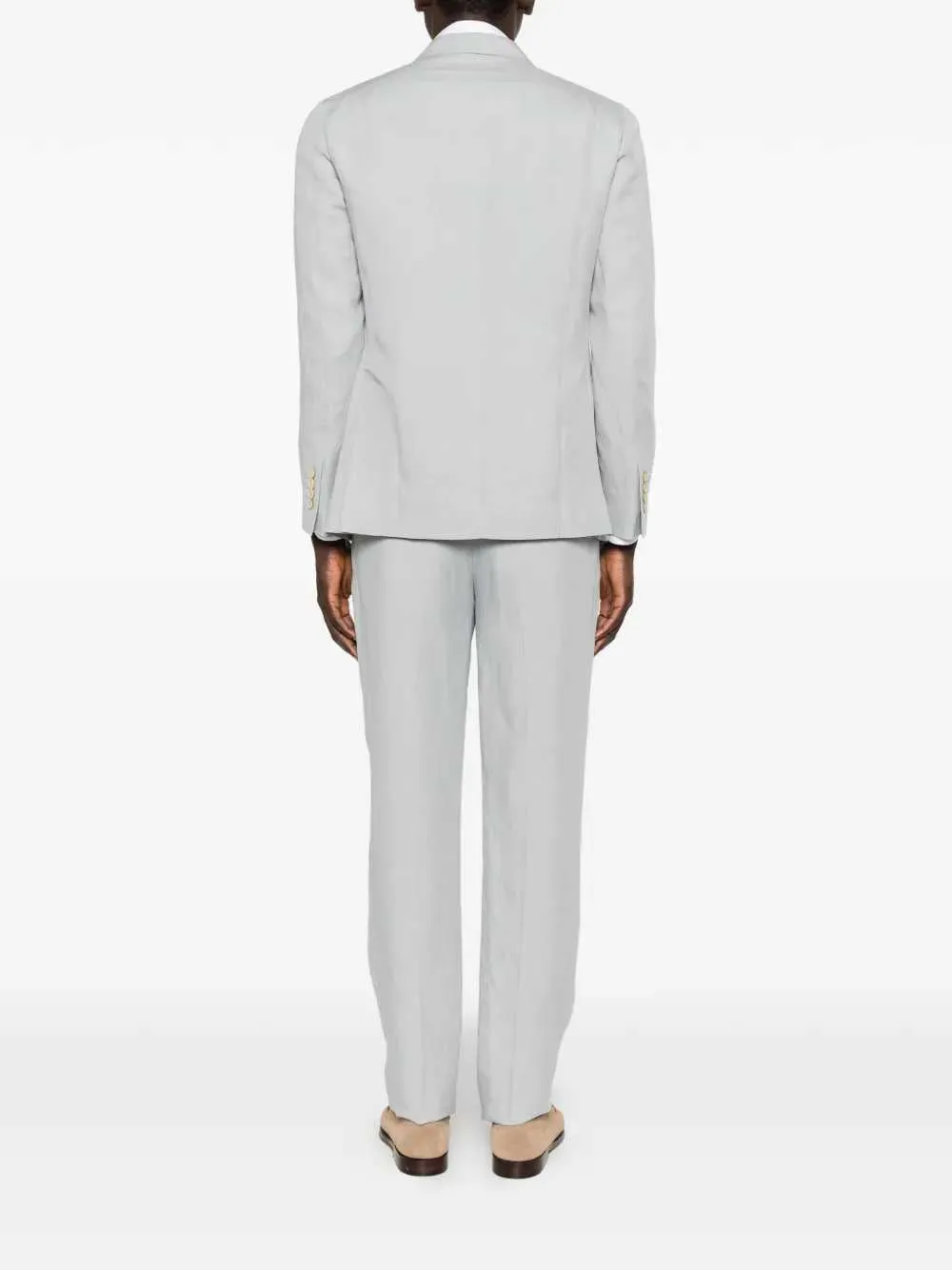 Double-Breasted Linen Suit sold by Wanan Luxury product image thumbnail 3