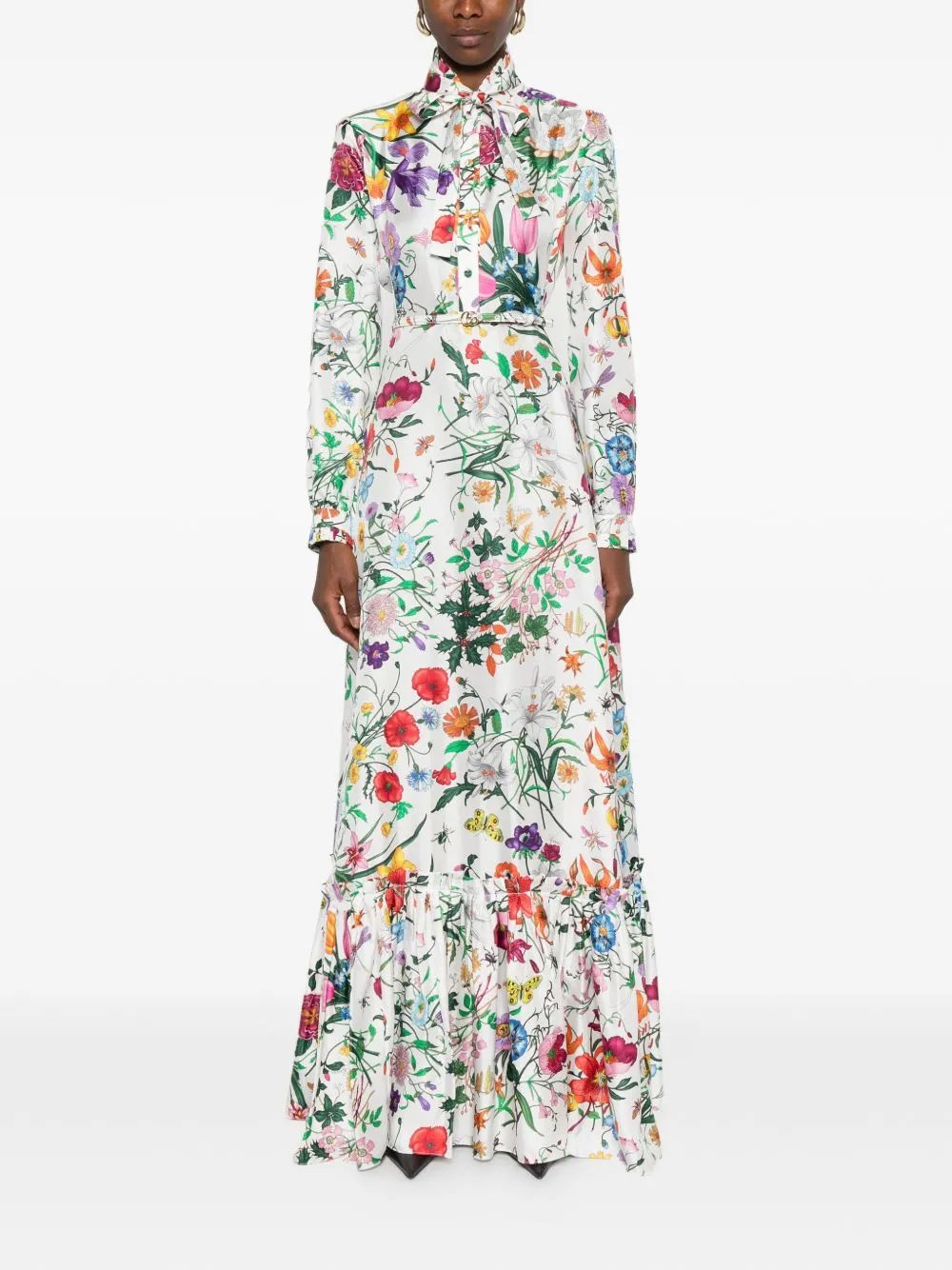 Printed Silk Dress sold by Wanan Luxury product image thumbnail 4
