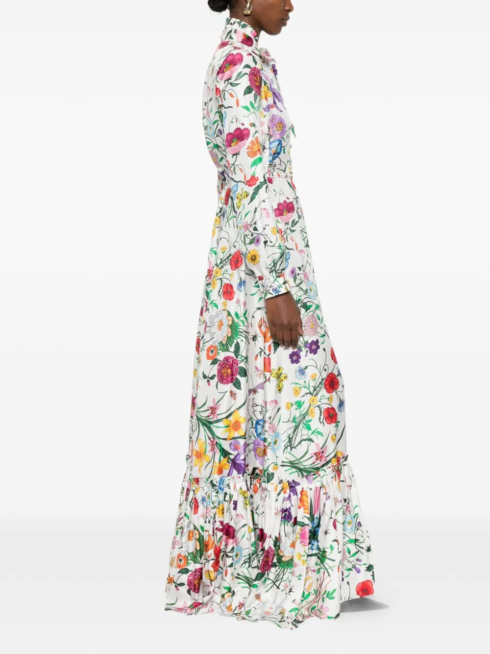 Printed Silk Dress sold by Wanan Luxury product image thumbnail 3