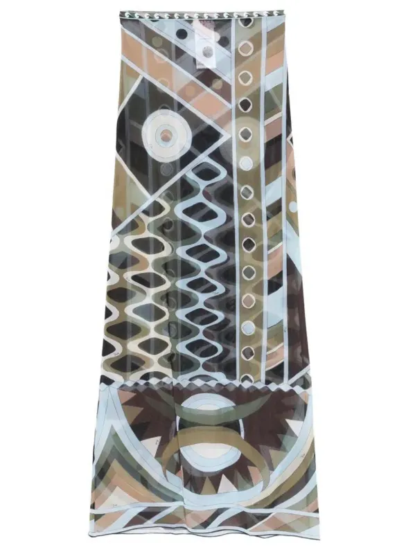 Long Tulle Skirt With Vivara Print made by Emilio Pucci