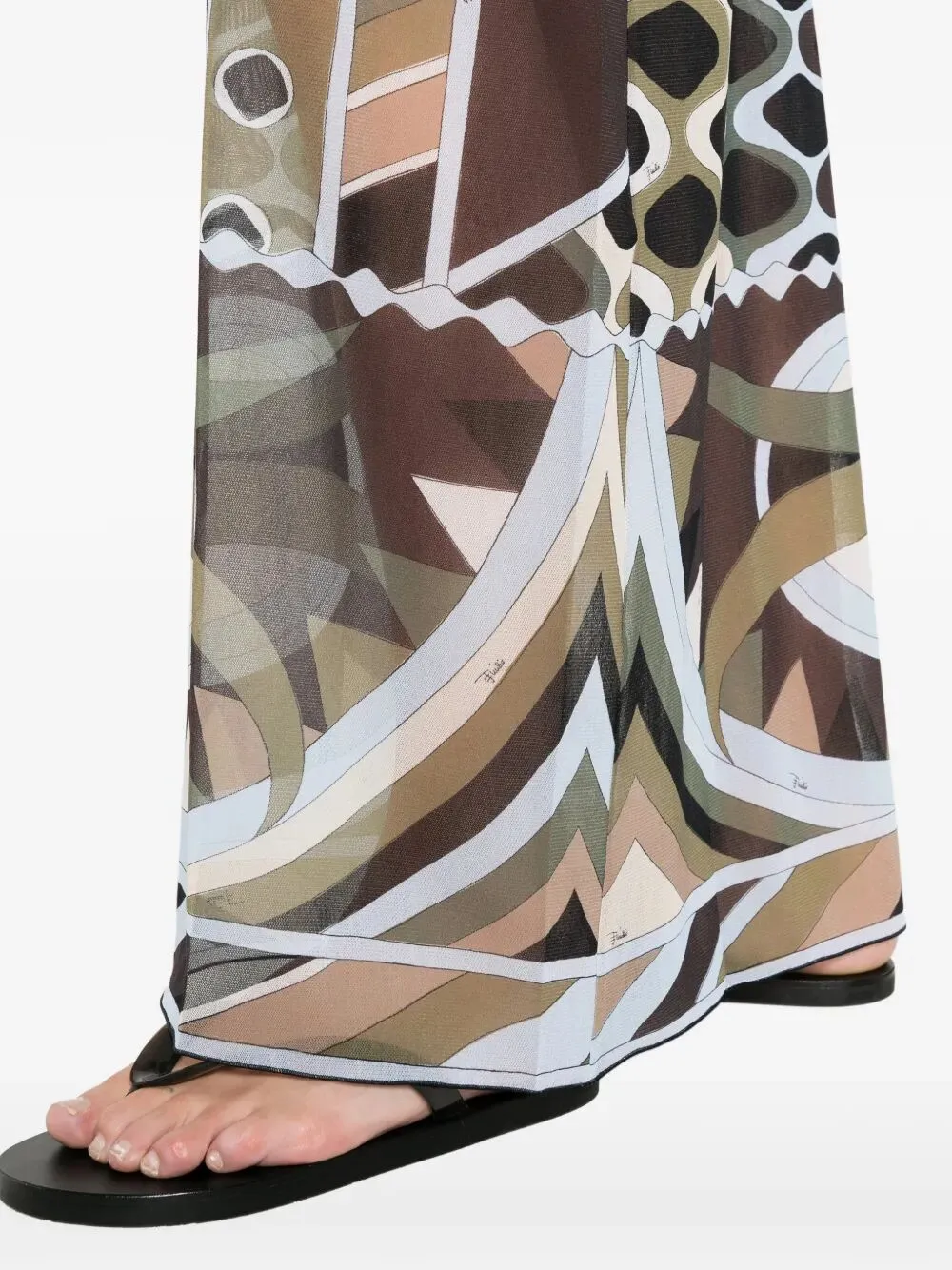 Long Tulle Skirt With Vivara Print sold by Wanan Luxury product image thumbnail 5