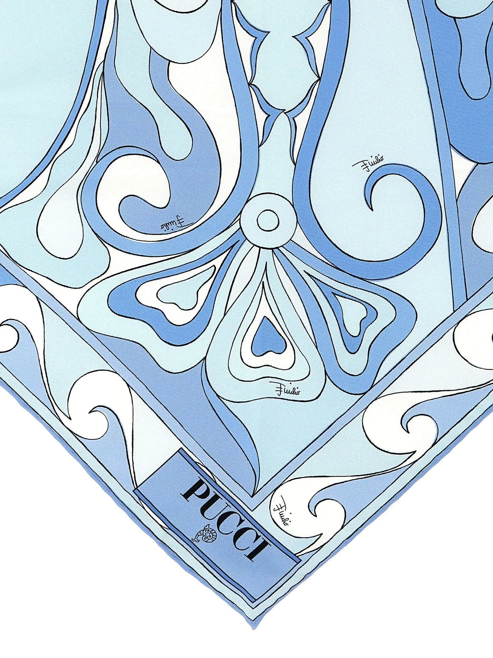 Bandeau Triangle Scarves And Foulards Light Blue sold by Wanan Luxury product image thumbnail 3