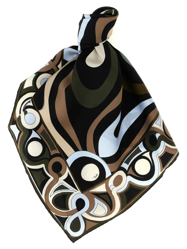 Triangle Scarf Scarves And Foulards Multicolor made by Emilio Pucci