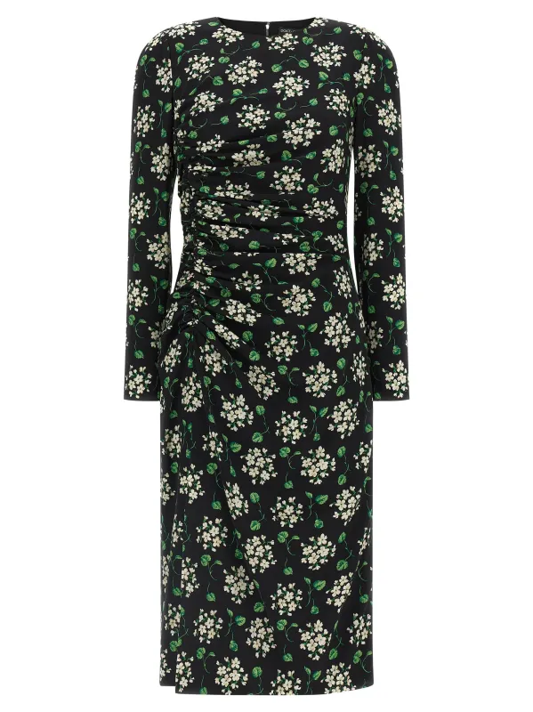 Flower Print Dress Dresses Black made by Dolce & Gabanna