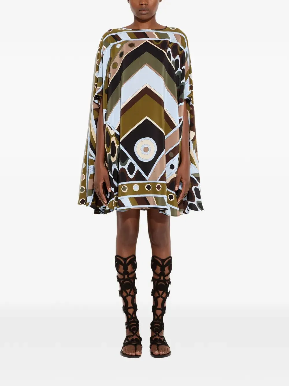 Silk Caftan In Vivara Print sold by Wanan Luxury product image thumbnail 2