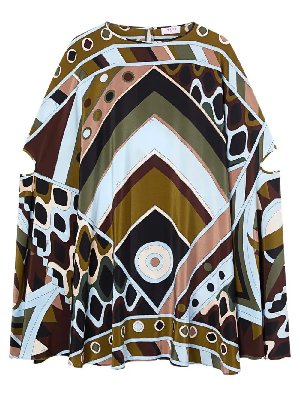 Silk Caftan In Vivara Print sold by Wanan Luxury