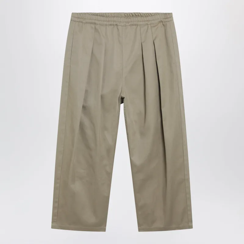 Low-Crotch Cotton Gabardine Trousers In Beige made by Maison Margiela