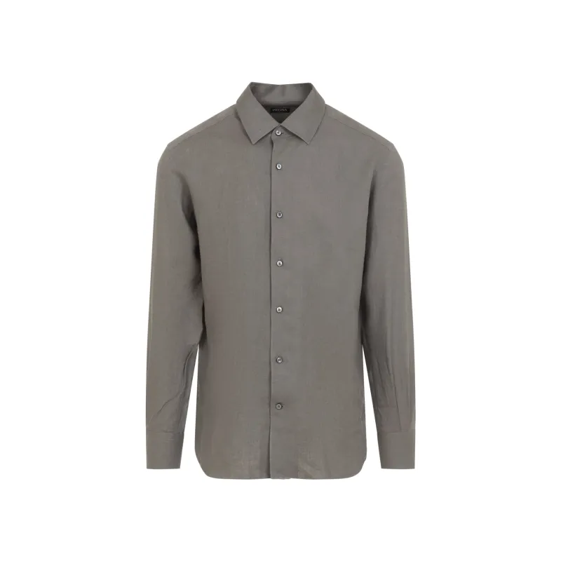 Shirts Grey made by Ermenegildo Zegna