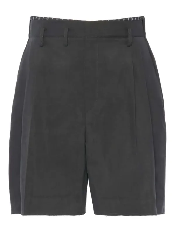 Pleated Bermuda Shorts made by Maison Margiela