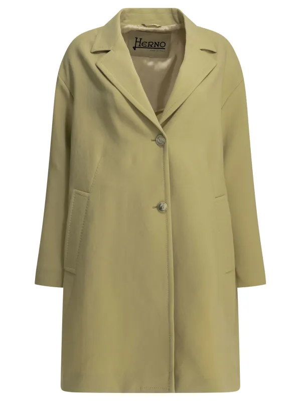 Long Coat Jackets And Coats Beige made by Herno