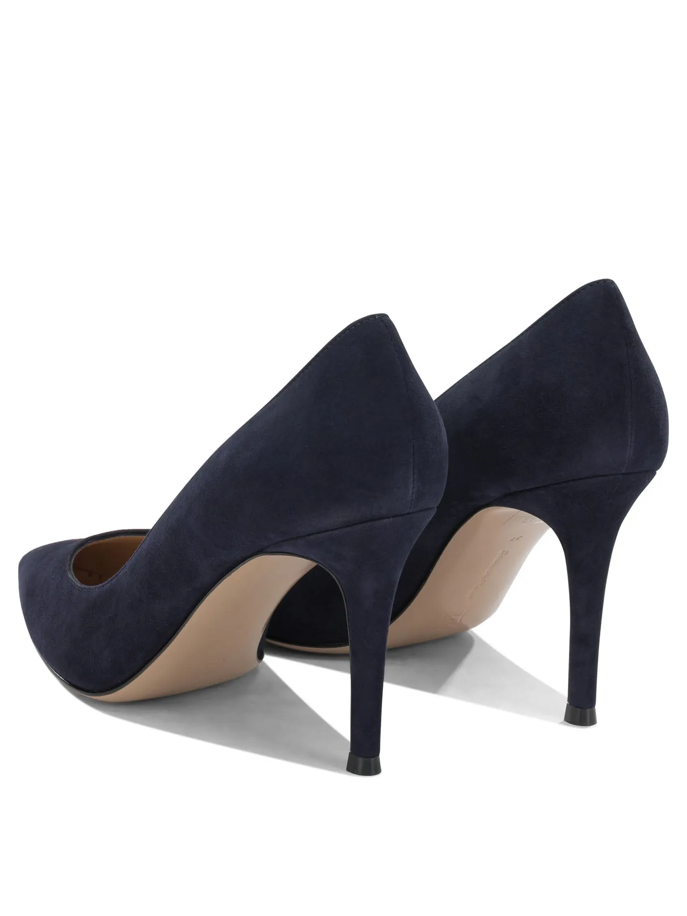 Gianvito 85 Mm Heeled Shoes Blue sold by Wanan Luxury product image thumbnail 4