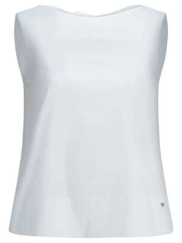 Blouse With Bows Shirts White made by Herno