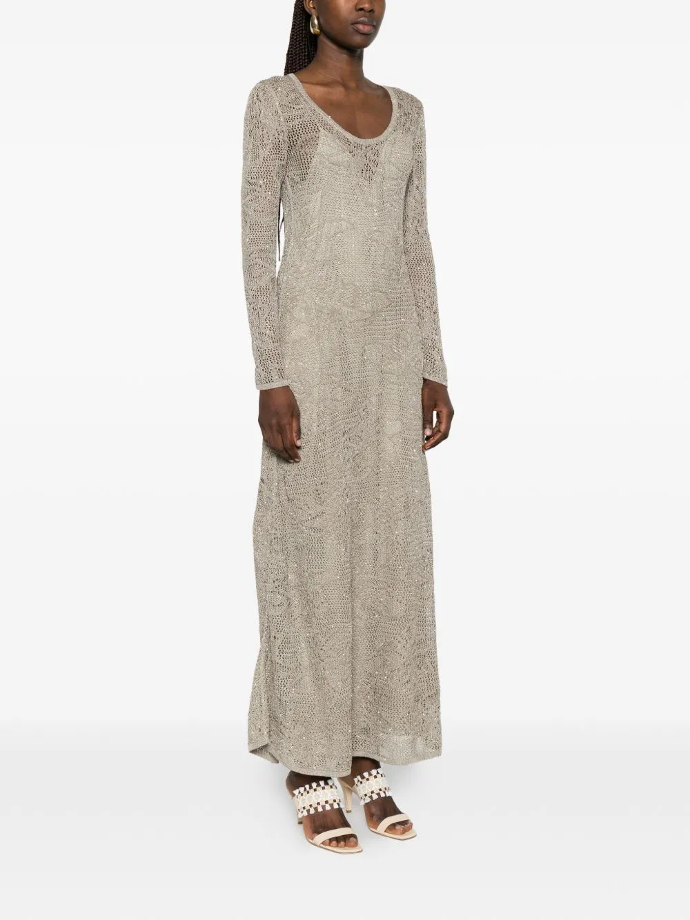 Lace Long Dress sold by Wanan Luxury product image thumbnail 4
