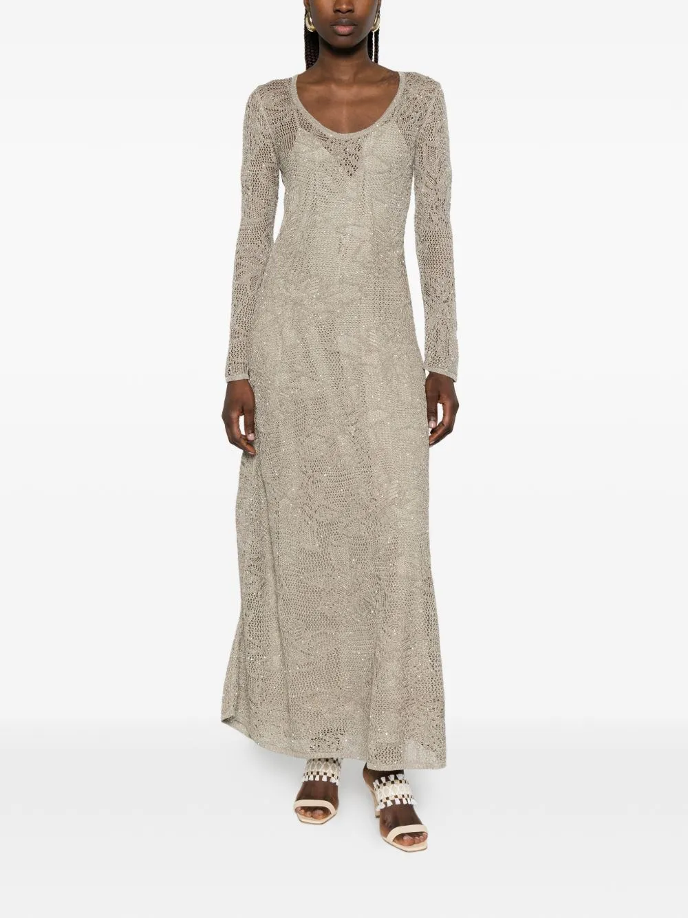 Lace Long Dress sold by Wanan Luxury product image thumbnail 3