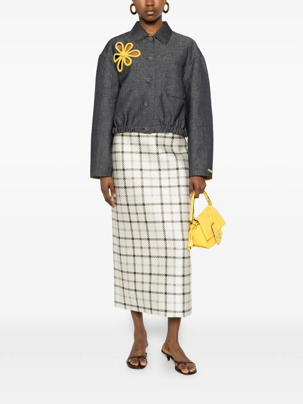 Embroidered Denim Jacket sold by Wanan Luxury product image thumbnail 4