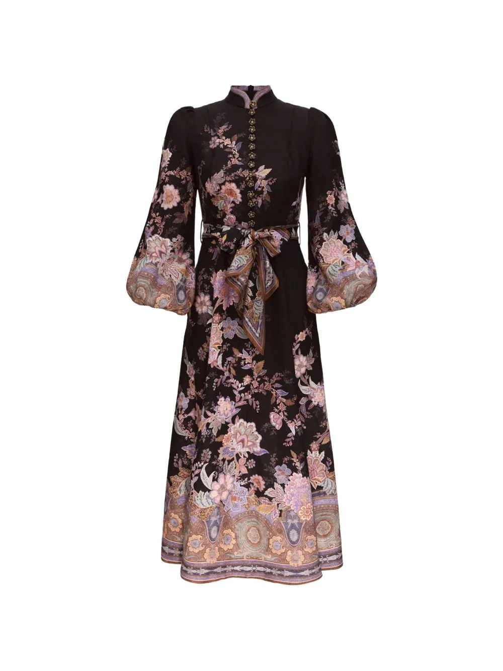 Luna Linen Midi Dress sold by Wanan Luxury