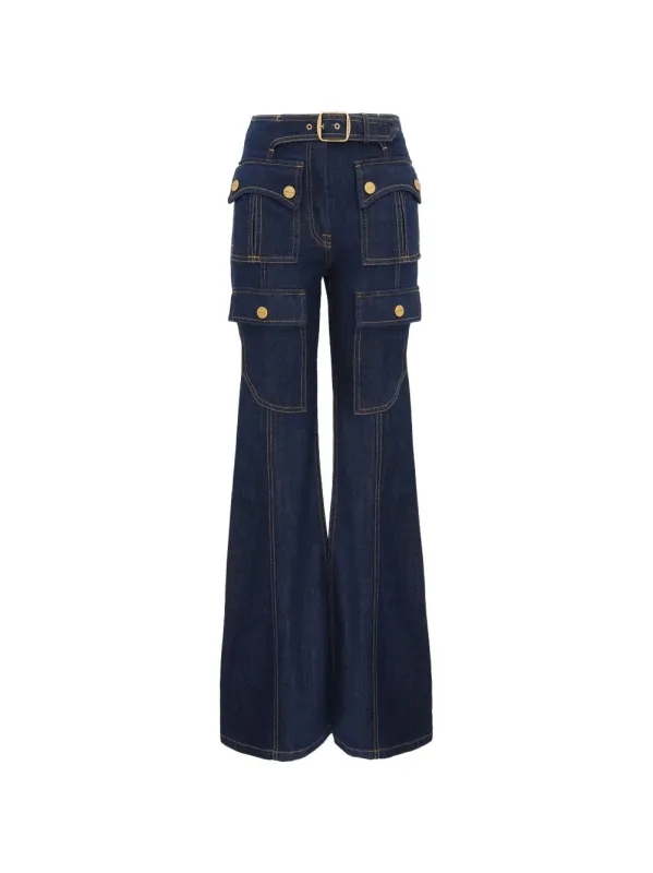 Luna Utility Denim Jeans made by Zimmermann