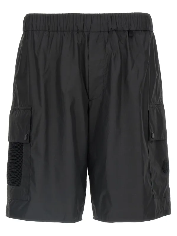 Ripstop Bermuda Shorts Bermuda And Short Black made by Moncler