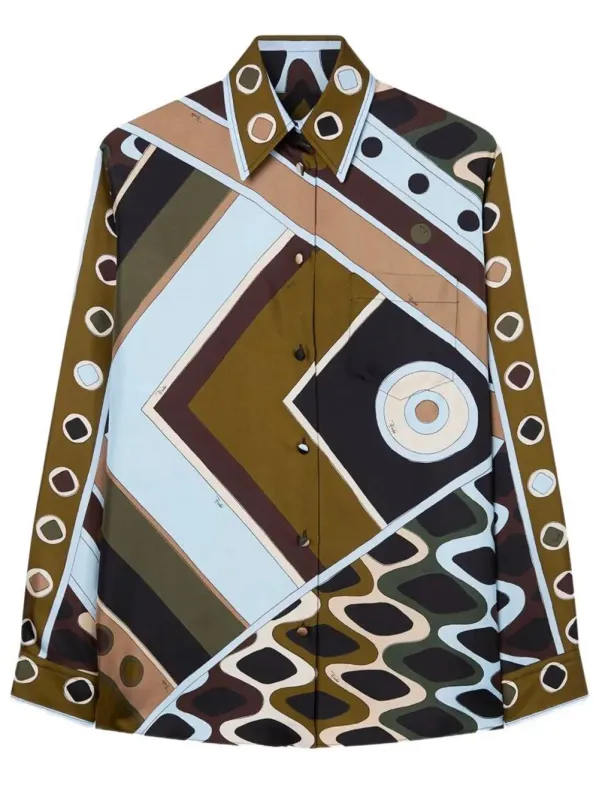 Silk Printed Blouse made by Emilio Pucci