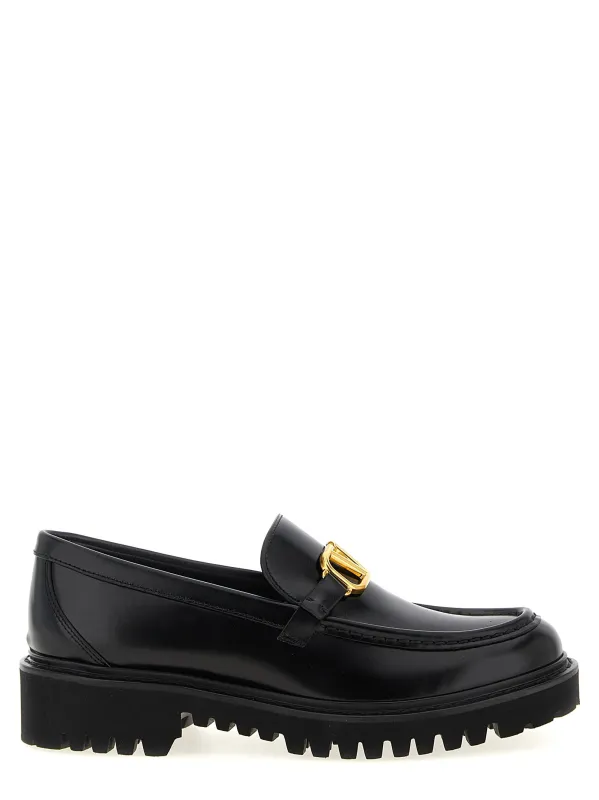 Vlogo Signature Loafers Black made by Valentino Garavani