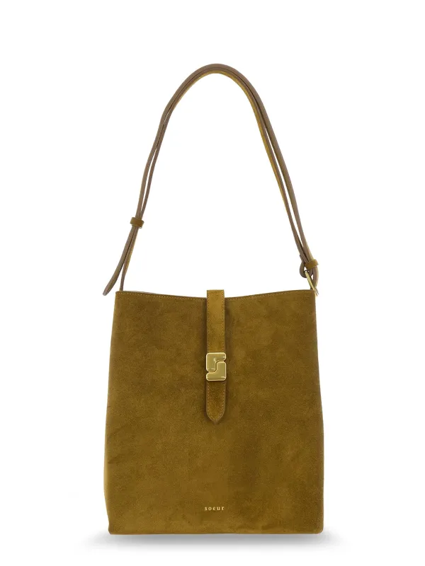 Bello Suede Shoulder Bag made by soeur