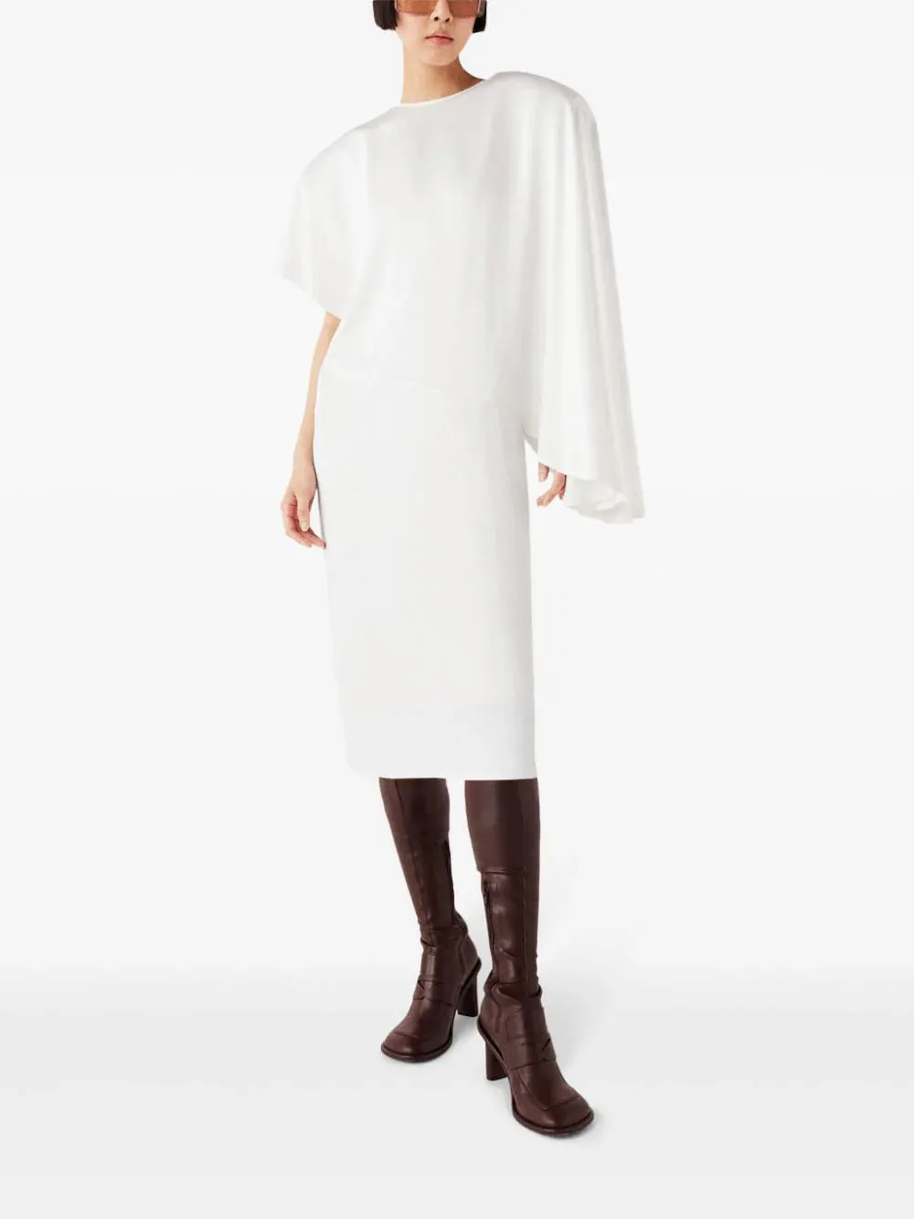 Asymmetric Midi Dress sold by Wanan Luxury product image thumbnail 2