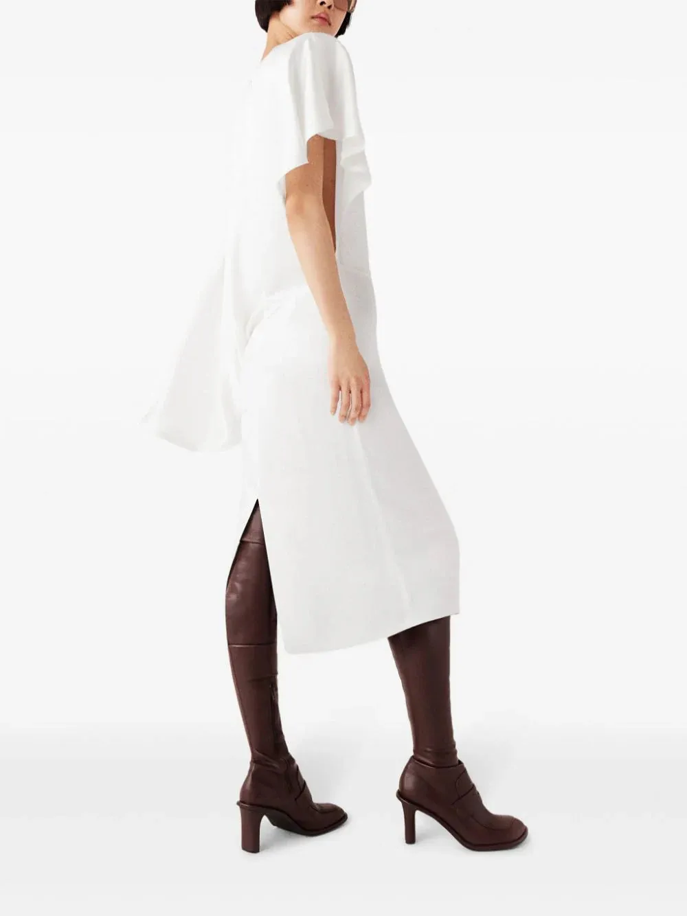 Asymmetric Midi Dress sold by Wanan Luxury product image thumbnail 4