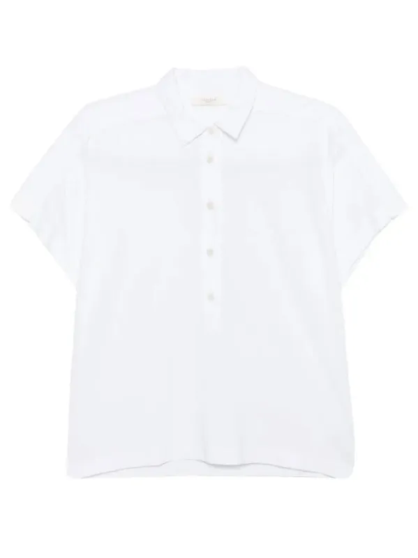 Short-Sleeved Cotton Polo Shirt made by Zanone