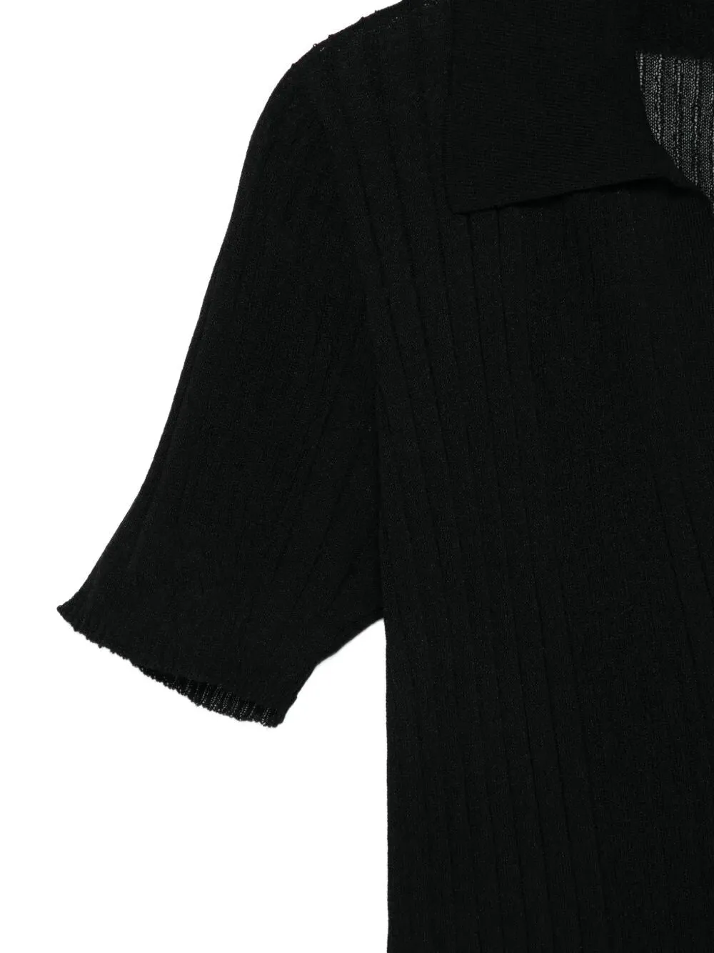 Contrast-Stitch Ribbed Polo sold by Wanan Luxury product image thumbnail 3