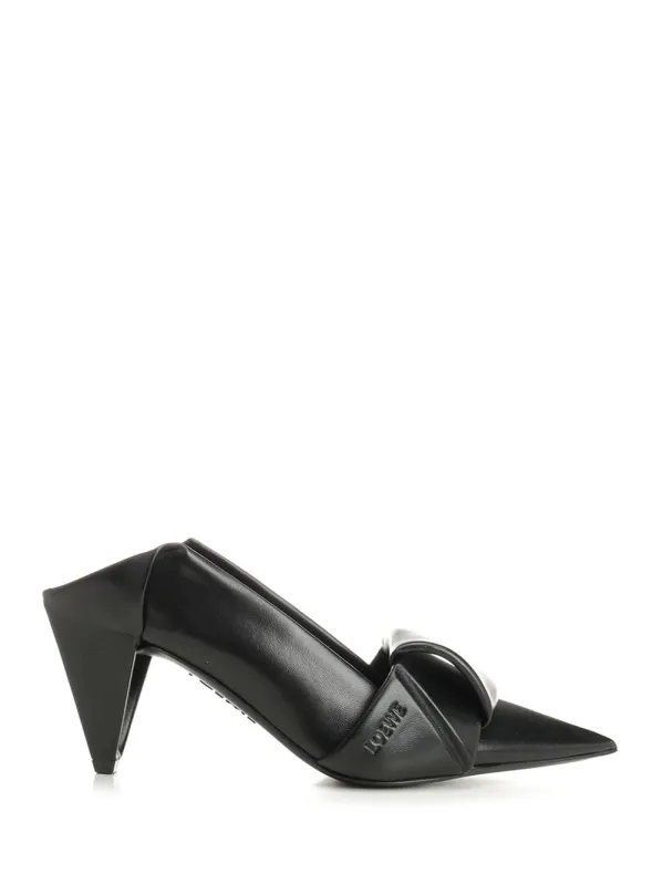Origami Flap Back Pump 70 Pumps Black made by Loewe