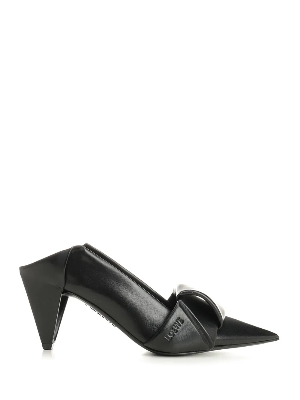 Origami Flap Back Pump 70 Pumps Black sold by Wanan Luxury