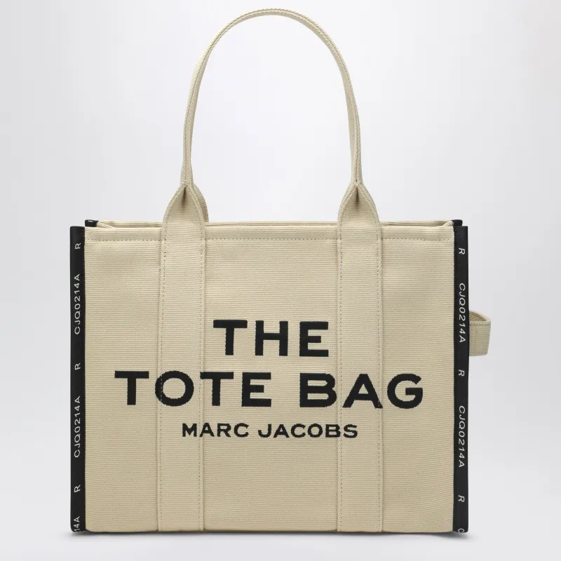 The Large Tote Bag Sand Color In Canvas made by Marc Jacobs